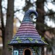 6b2ce0f9ba143f7b5475f41eb3a786dc.jpg Themed Birdhouse - Enchanted Tower with Dragon