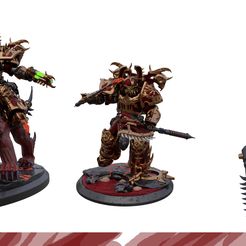 Cover-Render-1.jpg 3D file Crimson Guard - Blood Lord and Rampage.・3D printing design to download