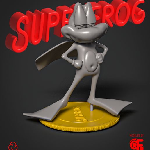 🗿 Superfrog the legend・ STL File for 3D printing・Cults