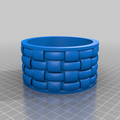 Chau_hoa_may_tre_dan.png Free STL file Chậu hoa mây tre đan - Rattan flower pots by Damclock・3D printable design to download