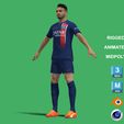 Goncalo_8.jpg 3D Rigged Goncalo Ramos PSG 2024