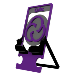 1.png Free STL file Customizable & Collapsable Multicolor Phone Stand - Cults.・3D print design to download