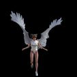 angel1.jpg Fallen Angel with Base Sculpture Anime Angel Statue