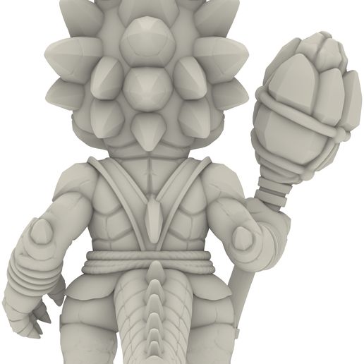 8.jpg Fantasy Creature Warrior STL Bundle | Stylized Chibi Monster Collection | Mythical Animal Fighters | Cute Collectible Figurines | 3D Print Models