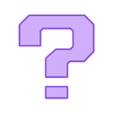 Question Mark Inlay.STL Nintendo Switch Dock Base, Mario Theme 2