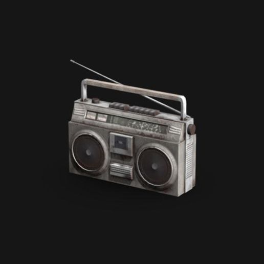 accecories diorama radio 01 3D model