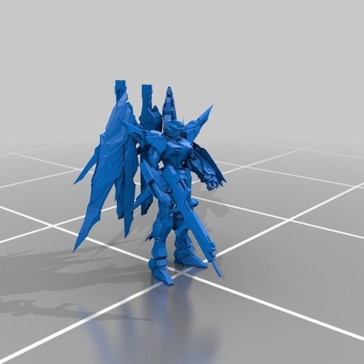 61a168b1821d722b851bd8e055fe3df2_display_large.jpg Fichier STL gratuit Gundam : Construction métallique Destiny Gundam・Modèle pour imprimante 3D à télécharger, Peanut3DButter