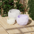 011.png Crystaline Elegance: A Faceted 3D Printable Masterpiece