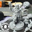 Printed-example03_1.jpg 3D file The Bounty Hunter - Modular Post Apocalyptic Miniature・3D print design to download