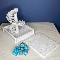 1611674416513.jpeg Free STL file Spiral dice tower box・3D printable object to download
