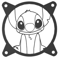 Stitch.png Файл STL Сетка вентиляторов 120 мм・Дизайн 3D-печати для загрузки3D