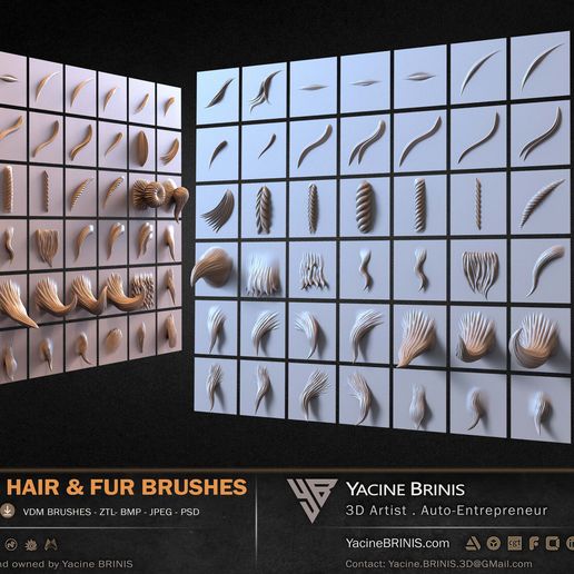 60-VDM-and-Alpha-Hair-and-Fur-Brushes-for-ZBrush-Sculpted-By-Yacine-BRINIS-Volume-01-Set-006.jpg 60 VDM and Alpha Texture Hair and Fur Brushes Volume 01