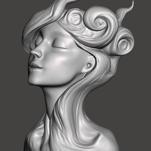 👤 Bust of a beautiful woman 23・ STL File for 3D printing・Cults