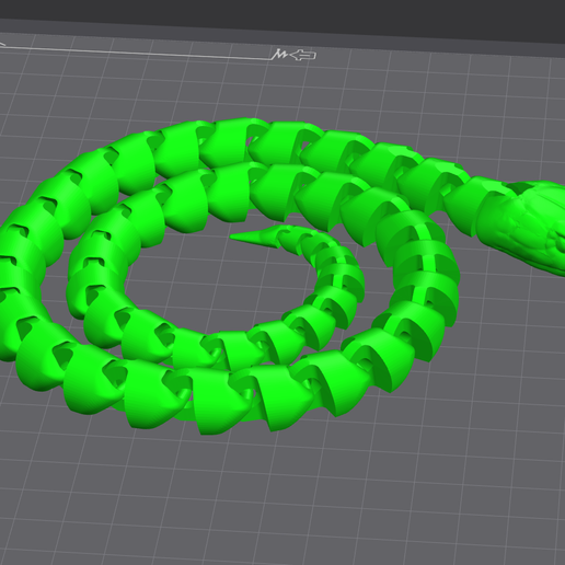 🐍 Snake Jointed・Free STL File for 3D printing・Cults