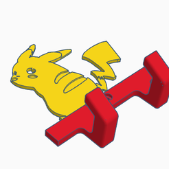perchero-picatchu2.png STL file Perchero Pikachu - coat rack Pikachu・3D print object to download