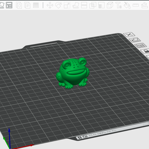 STL file Cheerful Frog Object 🐸 (OBJ and 3MF)・Model to download and 3D ...