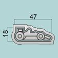 AutoCarrera.jpg Racing car and Ferrari Logo. Cutters with seal