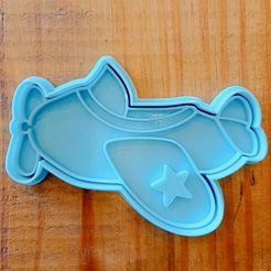 WhatsApp-Image-2022-07-09-at-9.05.18-PM.jpeg STL file Airplane Cookie Cutter・3D printing idea to download