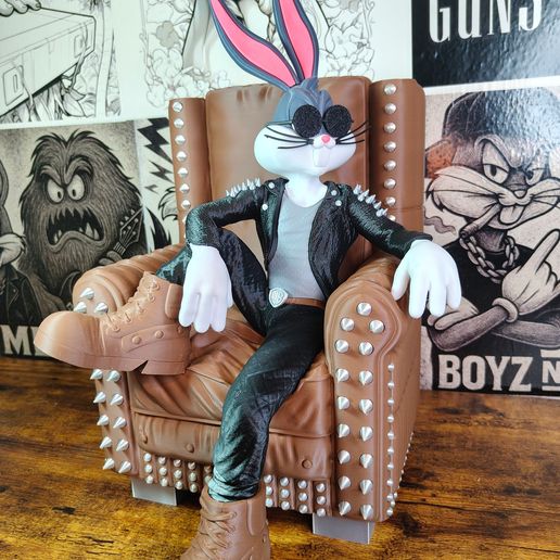 🪨 Bugs Bunny - Rockstar - Bugs Bunny Metal Vibes V2 - Bugs