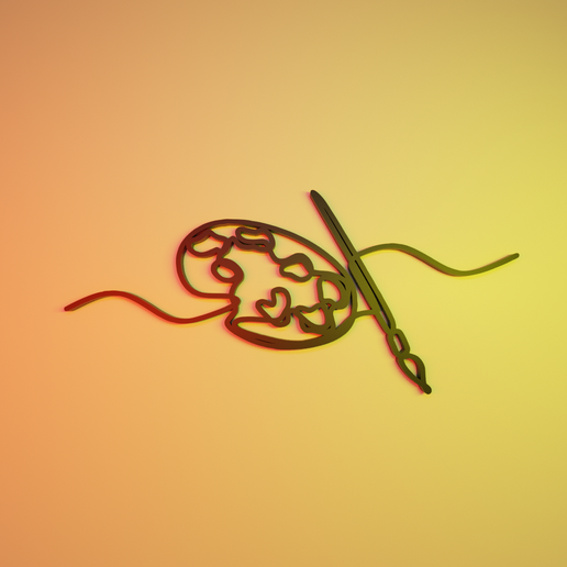 paint painting 3D model