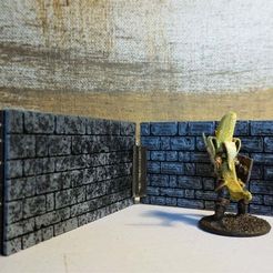 1.jpg Archivo STL gratis Pared - para mover - Sistema 28 mm para DnD・Plan de impresión en 3D para descargar
