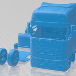 Scania-S-730-Highline-Tractor-Truck-2016-Partes-1.jpg 3D file Scania S 730 Highline Tractor Truck 2016 Printable・Template to download and 3D print