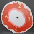 20231015_150447.webp Geode slice clock 3 - multicolor