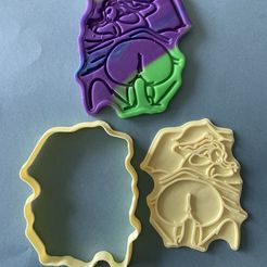 93640141-7AEA-4A85-8AA1-AC9CF9CDAE66.jpeg Archivo 3D Corta galletas con el culo hacia abajo・Diseño imprimible en 3D para descargar