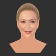 34.jpg Meryl Streep bust ready for full color 3D printing