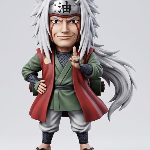 Jiraiya The Legendary Sannin - Naruto Anime Figure 3D Printable STL AND 3mf