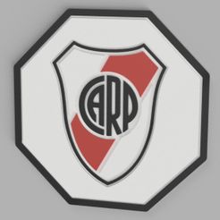 Posavasos-River.jpg STL file River Plate Coasters・3D print design to download