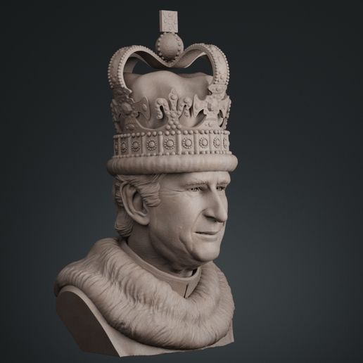 🤴 King Charles 3D print model・ STL File for ・Cults