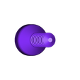 Rings_Point_UpperPart.stl Universal Fidget Spinner to Spinning Top Converter