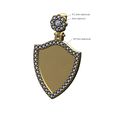 Diamond-Shield-pendant-flower-bail-cluster-00.jpg Diamond shield flower cluster bail pendant 3D print model