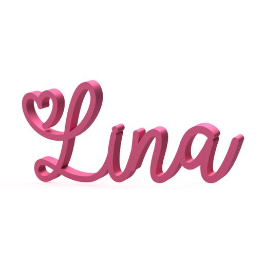 prenom_first_name_lina_3d.jpg Nombre Lina - Decoración de pared o de mesa