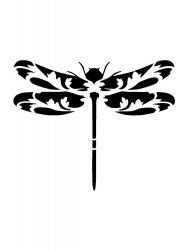 🐉 Dragon Fly Stencil・Free 3D File for ・Cults
