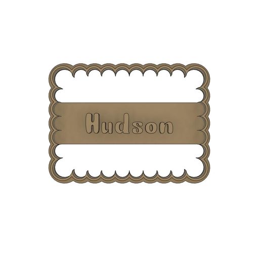 Punch Petit Beurre name Hudson 3D model