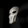 9.png Slenderman Cosplay Costume Face Mask 3D print model
