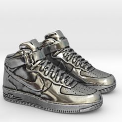 2.jpg 3D-Datei Nike Air Force 1 Finger Turnschuhe・3D-Druckvorlage zum Herunterladen