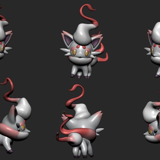 🐉 Pokemon - Hisuian Zorua and Zoroark・ STL File for ・Cults