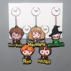 IMG_2849.jpg Fichier STL 5 Keychains Harry Potter 2・Modèle à télécharger et à imprimer en 3D