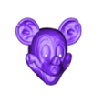 MickeyDamagedFull.stl Mickey Mouse Trap Mask - Damaged Version - Halloween Cosplay