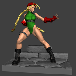Screenshot_17.png STL file Cammy statue・3D printer design to download