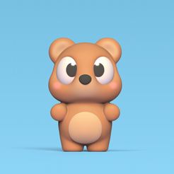 Cod39-Bear-Big-Eyes-1.png Fichier 3D Bear Big Eyes・Plan imprimable en 3D à télécharger