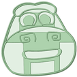 Cocodrilo_D.png Crocodile Dante Songs of the Zoo Cookie Cutter