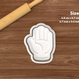 single-open-palm-hand.png Sign Language Hands Cookie Cutter Set