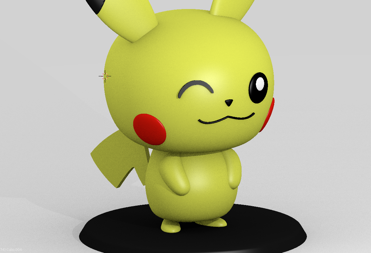 5.png Archivo STL Pikachu Pokémon・Modelo imprimible en 3D para descargar, RMMAKER