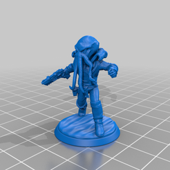 space_mindflayer.png Download free STL file Manipulator crewmember for Five Parsecs from Home • Object to 3D print, byteknight