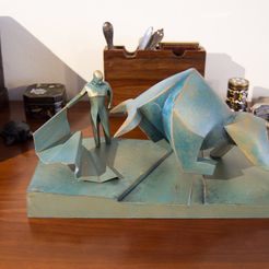 Dune_bull_statu_icon.jpg 3D file Dune Bull Statue・3D printing idea to download