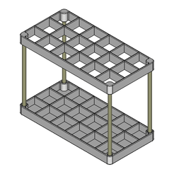 D4Stand_20X20-18.png [TOOL STAND] 20MM X 20MM - 18 CELLS (UPPER AND LOWER PARTS)
